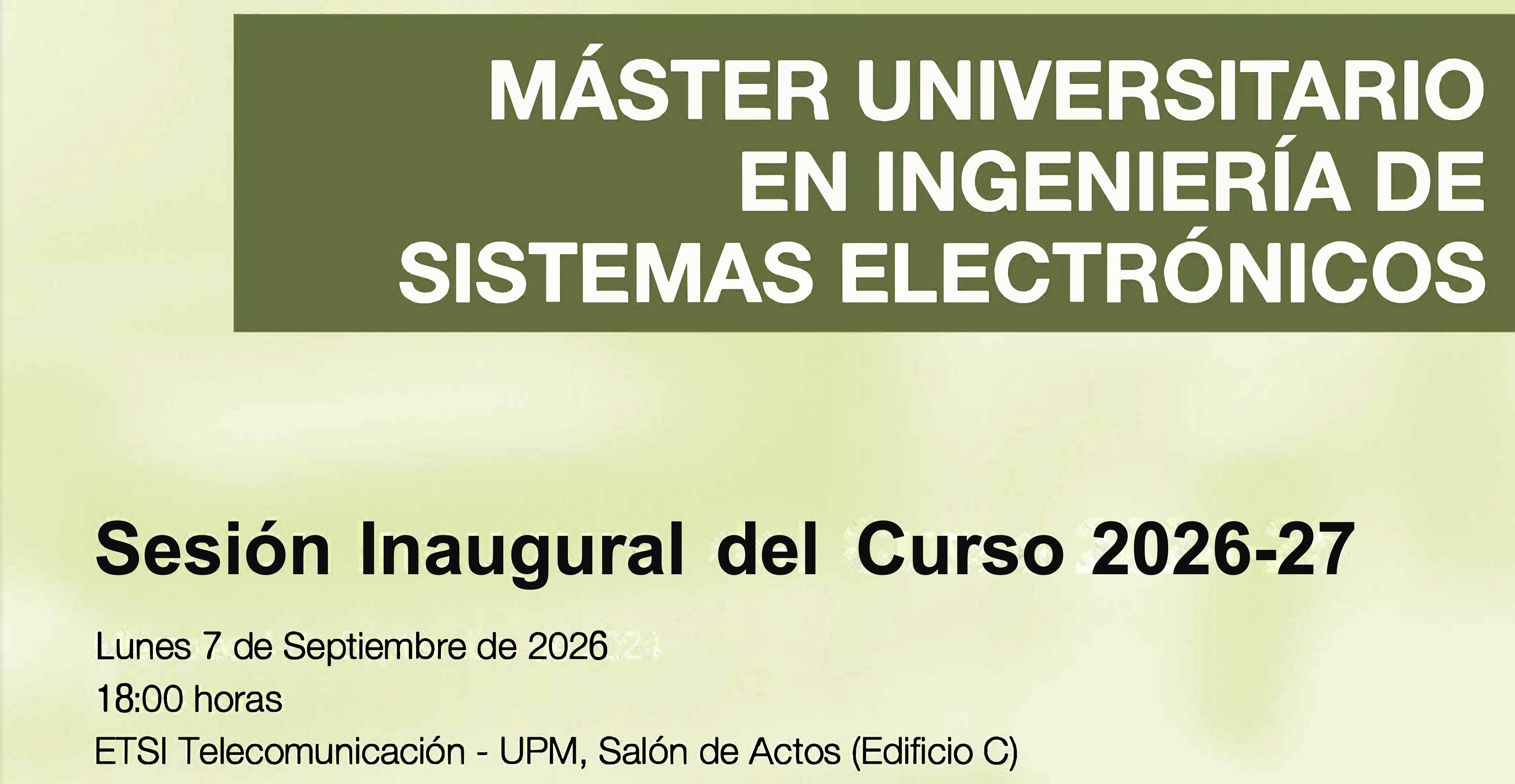Jornada Inaugural del curso 2026-2027 del MUISE